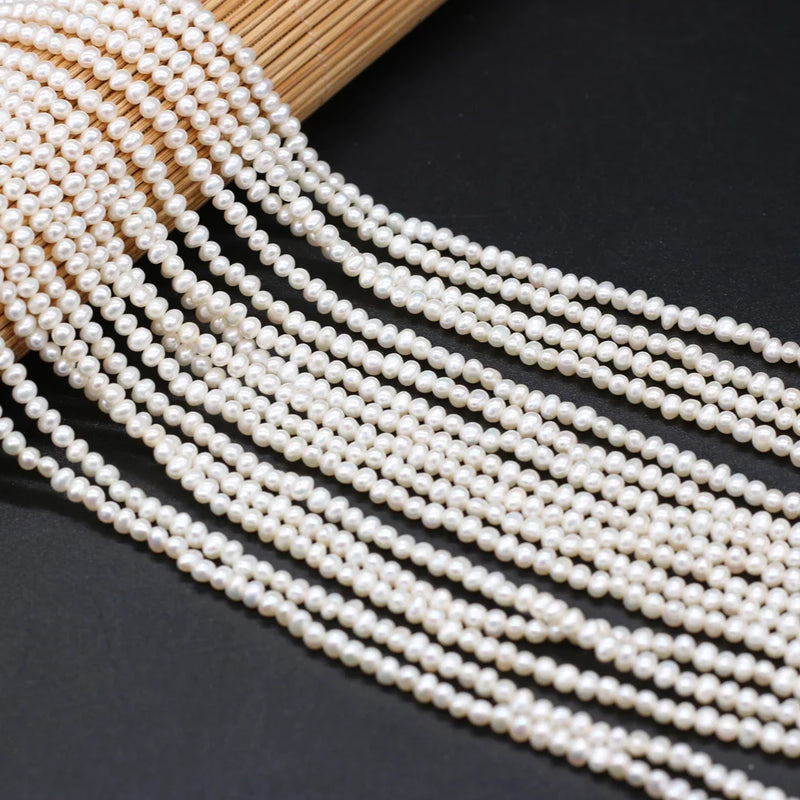 3-3.5mm Natural Freshwater Pearl Beading Loose Beads