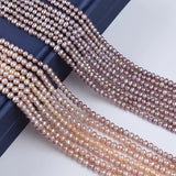 Pink Purple Potato Freshwater Pearl Strands 3.5-4mm