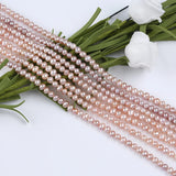 Pink Purple Potato Freshwater Pearl Strands 3.5-4mm