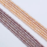 Pink Purple Potato Freshwater Pearl Strands 3.5-4mm