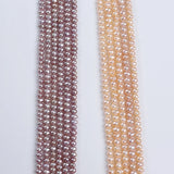 Pink Purple Potato Freshwater Pearl Strands 3.5-4mm