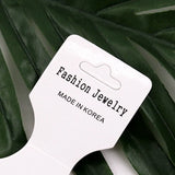 Necklace Display Fold Card 100PCS Jewelry Packaging Hanger Tags