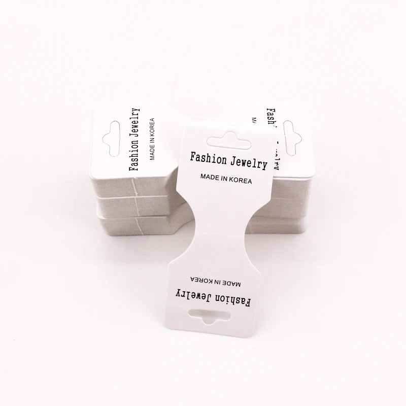 Necklace Display Fold Card 100PCS Jewelry Packaging Hanger Tags