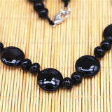 30 Natural Agates Oblate Power Stone Necklace