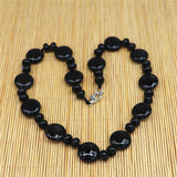 30 Natural Agates Oblate Power Stone Necklace