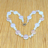 Natural Opal Oblate Jewelry Power Stone Necklace