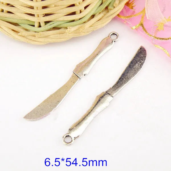 30 Pcs Vintage Metal Alloy Charm Pendant Finding DIY Crafts Jewelry Accessories