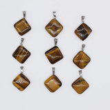 30 Natural Stone Heart-Shaped Pendant Jewelry, High-Quality 20mm, dz180