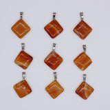 30 Natural Stone Heart-Shaped Pendant Jewelry, High-Quality 20mm, dz180