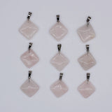30 Natural Stone Heart-Shaped Pendant Jewelry, High-Quality 20mm, dz180