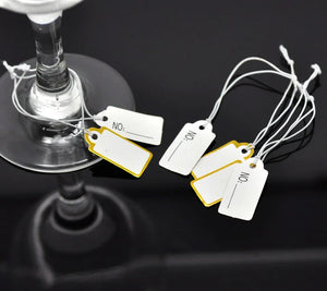 300 String Jewelry Label Paper Pricing Tags 2.6x1.3cm