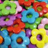 300Pcs 19mm Acrylic Flower Beads Jewelry Accessories Kids DIY Necklace Bracelet