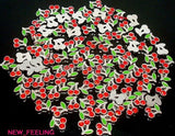 30PCS Rhinestone Cherry Floating Charms for Memory Glass Locket Necklace