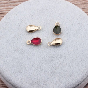 30PCS Water Drop Pendant Charms for Necklaces, Jewelry Making