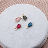 30PCS Water Drop Pendant Charms for Necklaces, Jewelry Making