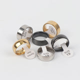 30Pcs Mix Width Stainless Steel Rings For Women Men Party