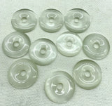 30mm Quartz Crystal Cat's Eye Opal Donut Charm Pendant 12pcs