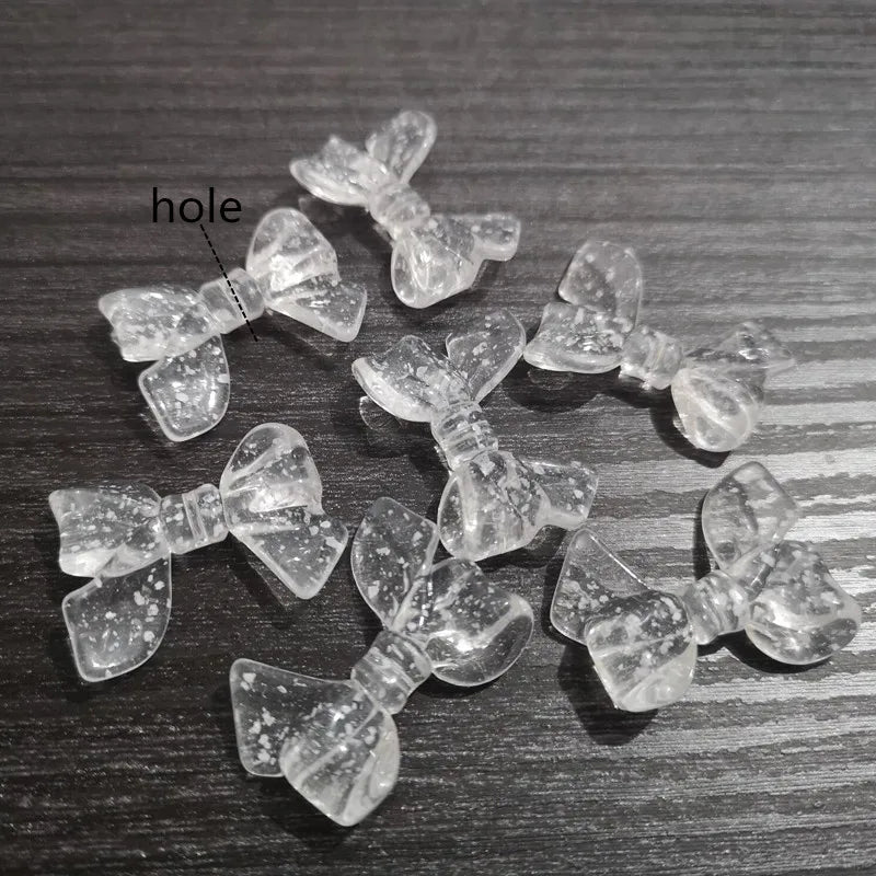 Acrylic Snowflake Beads 200pcs for Jewelry/DIY