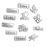 30pc Stainless Steel Love Mum Charms Pendant DIY Jewelry Making