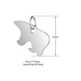 30pc DIY Baby and Mama Bear Stainless Steel Charms Pendant Jewelry Components