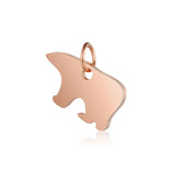 30pc DIY Baby and Mama Bear Stainless Steel Charms Pendant Jewelry Components