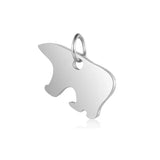 30pc DIY Baby and Mama Bear Stainless Steel Charms Pendant Jewelry Components