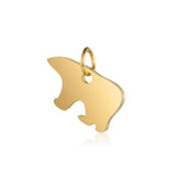 30pc DIY Baby and Mama Bear Stainless Steel Charms Pendant Jewelry Components