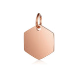 30pc DIY Geometric Hexagon Steel Charms for Jewelry Making