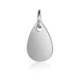 30pc Water Drop Stainless Steel Charms Pendant DIY Jewelry Making Lot