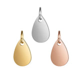 30pc Water Drop Stainless Steel Charms Pendant DIY Jewelry Making Lot