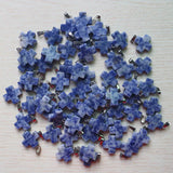 30pcs Natural Stone Cross Shape Pendants for DIY Jewelry Making