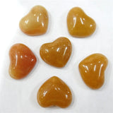 30pcs Natural Sand Stone Heart-shaped Cabochons 15x18mm DIY Jewelry Making