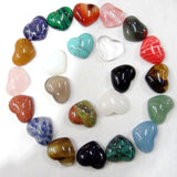 30pcs Natural Sand Stone Heart-shaped Cabochons 15x18mm DIY Jewelry Making