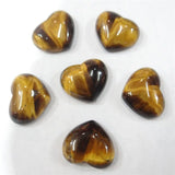 30pcs Cherry Quartz Heart Cabochons 15x18mm