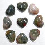 30pcs Cherry Quartz Heart Cabochons 15x18mm