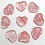 30pcs Cherry Quartz Heart Cabochons 15x18mm