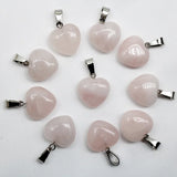 30pcs Lapis Lazuli Crystal 16mm Heart Pendant DIY Jewelry Making Necklace