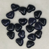 30pcs Natural Sand Stone Heart Cabochons Beads 15x18mm for Jewelry Making