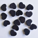 30pcs Sand Stone Heart Shape Cabochons Beads for Jewelry Making 15x18mm