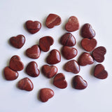 30pcs Natural Rainbow Stone Heart Shape Cabochons Beads for Jewelry Making