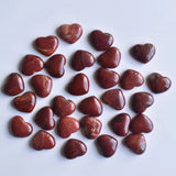 30pcs Natural Rainbow Stone Heart Shape Cabochons Beads for Jewelry Making