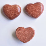 30pcs Sand Stone Heart Cabochons Beads 15x18mm for Jewelry Making