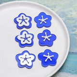 30pcs 30mm Cartoon Flowers Asymmetry Acrylic DIY Jewelry Earring Accessory
