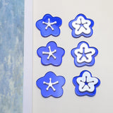 30pcs 30mm Cartoon Flowers Asymmetry Acrylic DIY Jewelry Earring Accessory