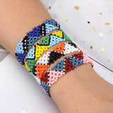 Bohemian Multi-color Rice Beads Braided Bracelets - 30pcs