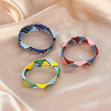 Bohemian Multi-color Rice Beads Braided Bracelets - 30pcs