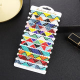 Bohemian Multi-color Rice Beads Braided Bracelets - 30pcs