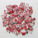 30pcs Watermelon Red Moon Charms Pendants DIY Jewelry Making Lot
