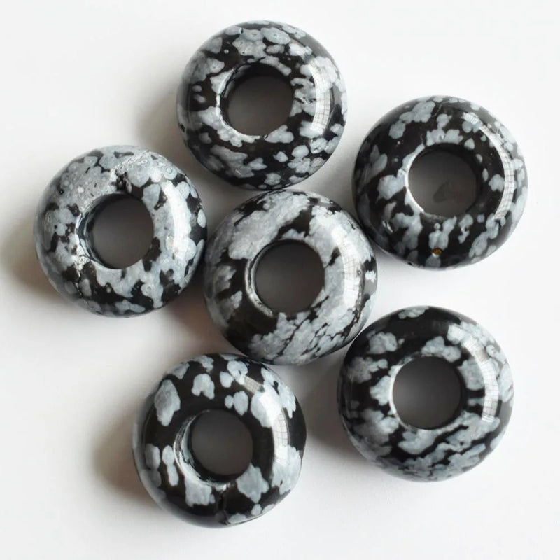 30pcs Snowflake Shape Big Hole Beads 8x14mm DIY Bracelets