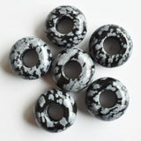 30pcs Snowflake Shape Big Hole Beads 8x14mm DIY Bracelets